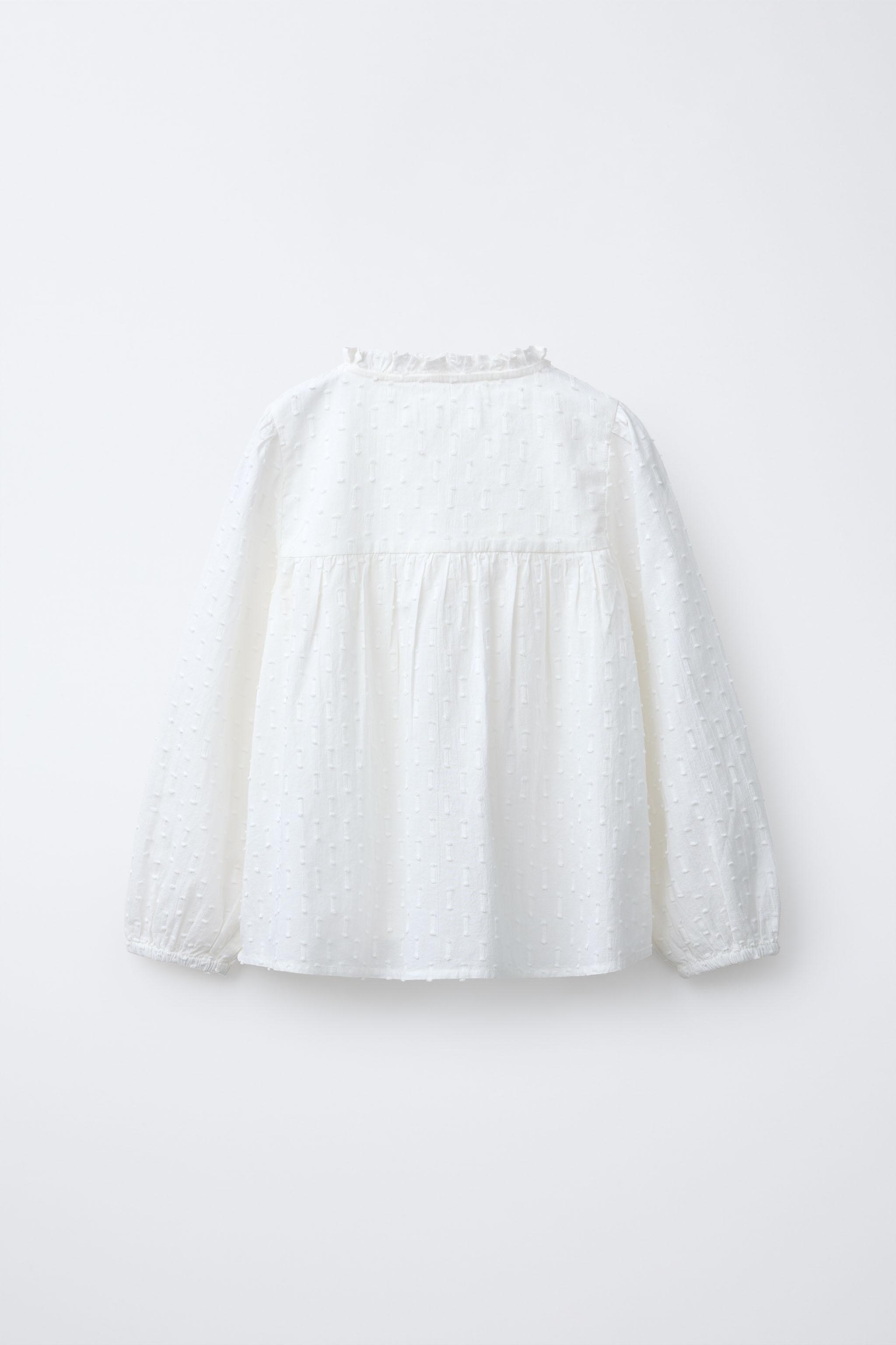 ROMANTIC SWISS DOT SHIRT